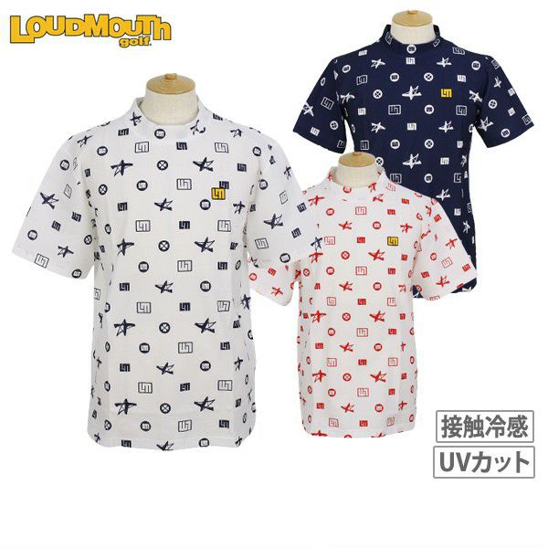 High Neck Shirt Men's Loud Mouse Golf LOUDMOUTH GOLF Japan Genuine 2024 Spring / Summer New Golf Wear