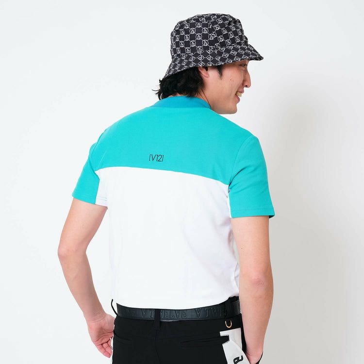 High Neck Shirt Men's Vituel Bu Golf V12 2024 Spring / Summer New Golf Wear