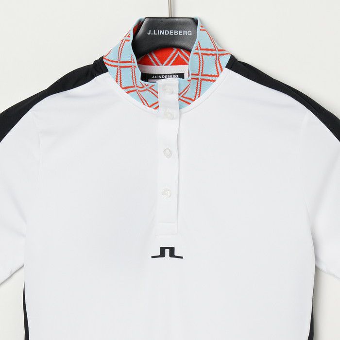 短 - 戴上polo襯衫女士J Lindberg J.Lindeberg Japan Japan Pureine 2024春季 /夏季新高爾夫服裝