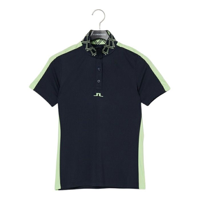 짧은 -Sleeved Polo 셔츠 숙녀 J Lindberg J.Lindeberg Japan Genuine 2024 Spring / Summer New Golf Wear