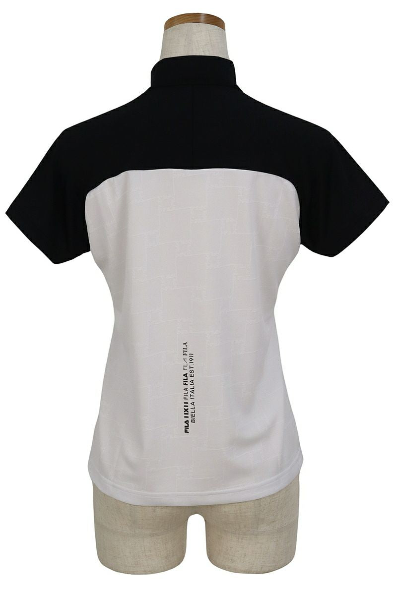 High Neck Shirt Ladies Filafilagolf FILA GOLF 2024 Spring / Summer New Golf Wear