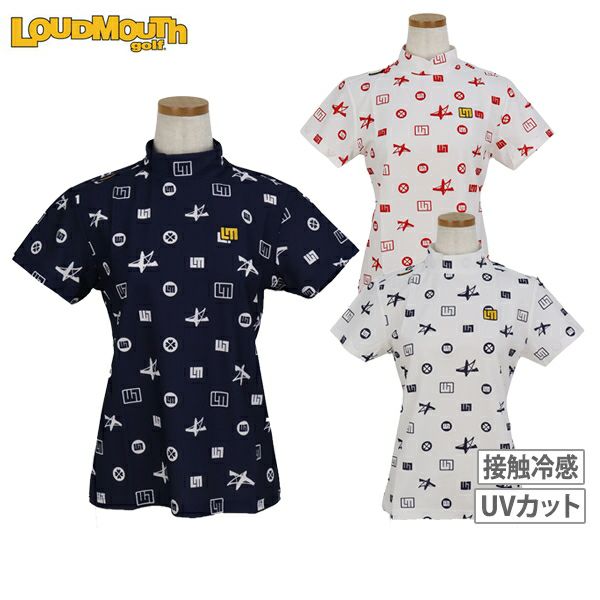 High Neck Shirt Ladies Loud Mouse Golf Loudmous GOLF Japan Genuine Japan Standard 2024 Spring / Summer New Golf Wear