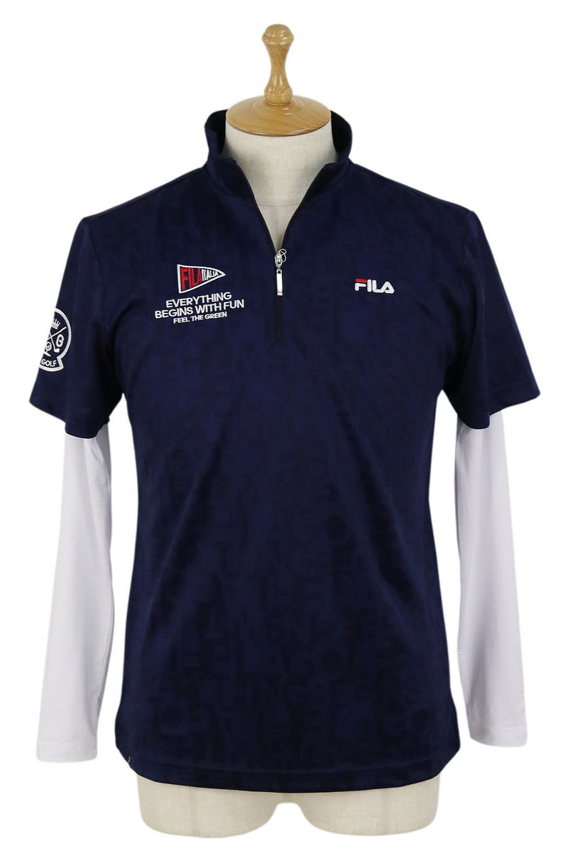 Poro衬衫和内部衬衫男士Philagolf Fila高尔夫2024春季 /夏季新高尔夫服装