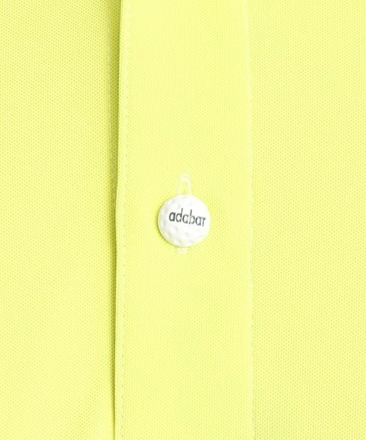 Poro Shirt Men's Adabat ADABAT Short Sleeve UV Cut Sweat Sweat East -dry Bicolor Logo Print Golf Wear