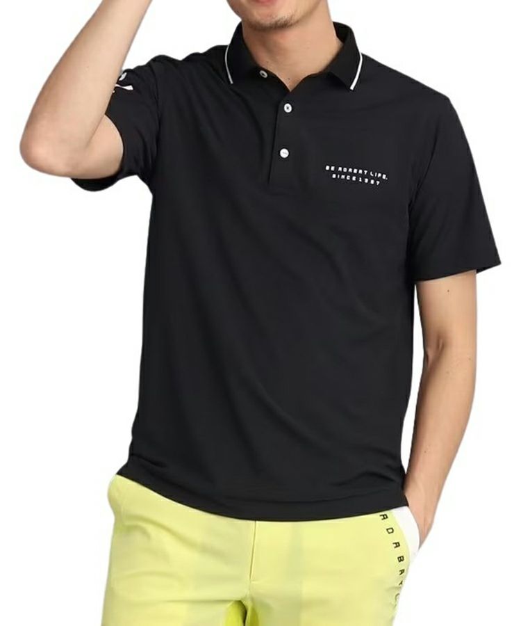 포로 셔츠 남자 아다 바트 아다 바트 짧은 슬리브 UV 컷 땀 땀 땀 이스트 -드라이 바이 컬러 로고 프린트 골프웨어