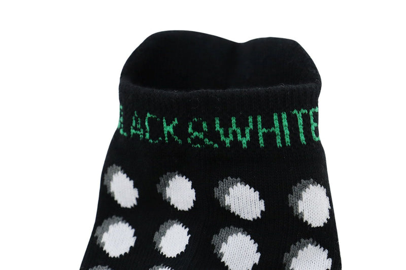 Socks Men's Black & White White Line Black & White LINE 2024 Spring / Summer New Golf