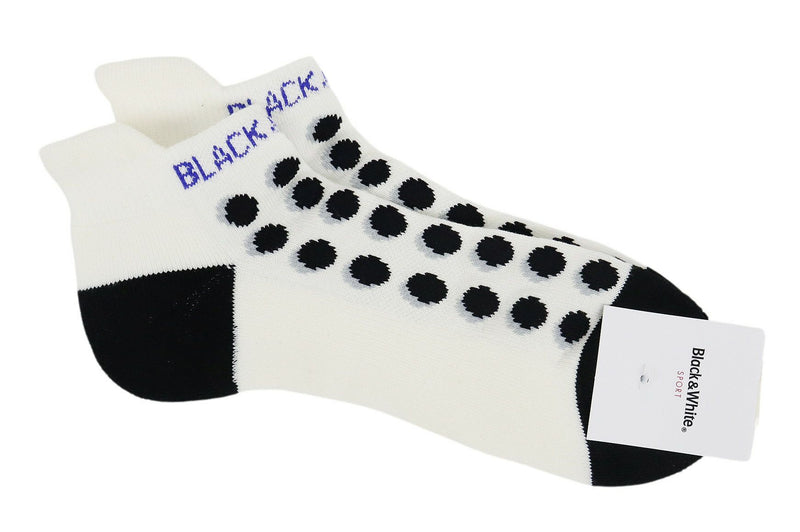 Socks Men's Black & White White Line Black & White LINE 2024 Spring / Summer New Golf
