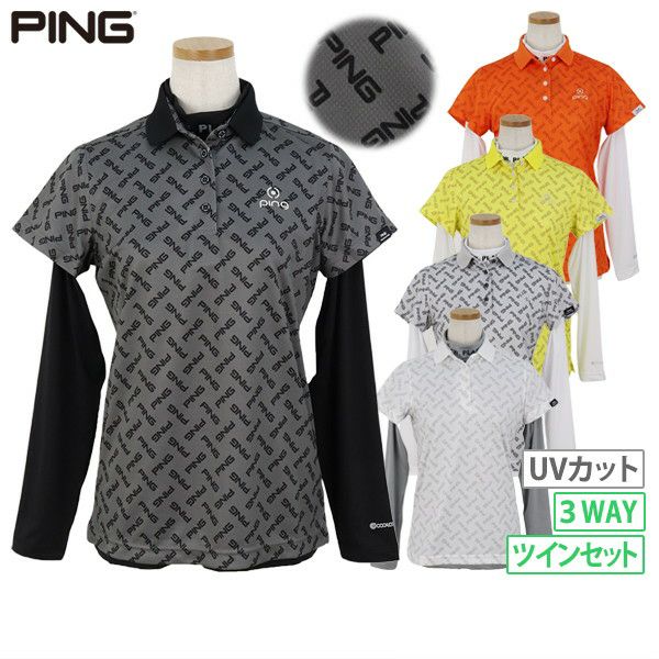 Poro衬衫和高领衬衫女士PIN 2024春季 /夏季新高尔夫服装