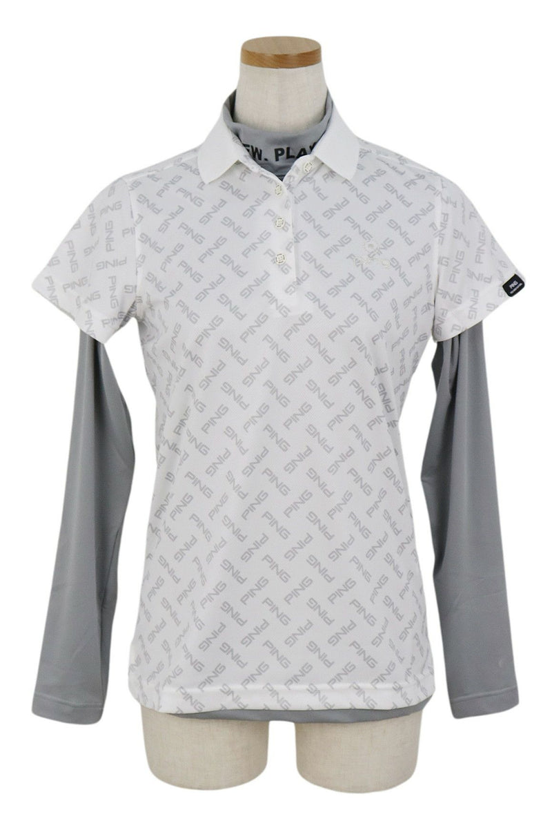 Poro shirt & high -neck shirt Ladies pin 2024 Spring / Summer new golf wear