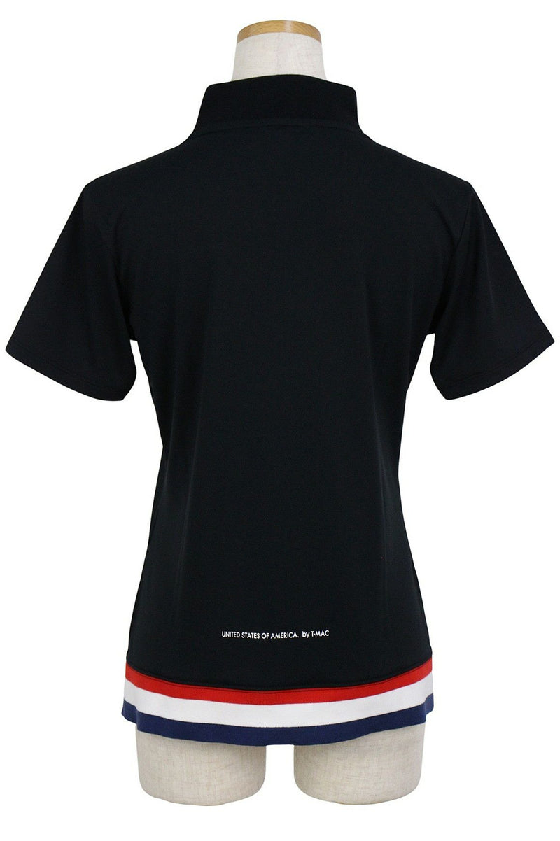 High Neck Shirt Ladies Tea Mac T-Mac 2024 Spring / Summer New Golf Wear