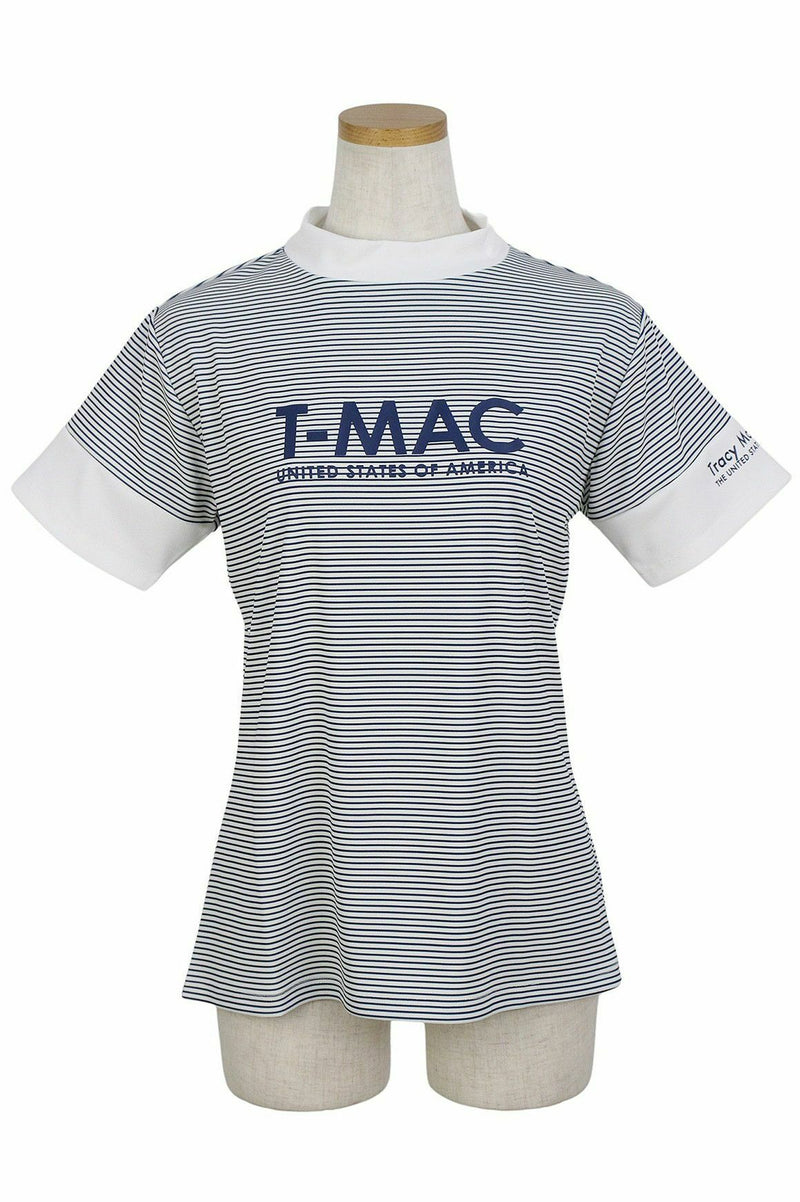 High Neck Shirt Ladies Tea Mac T-Mac 2024 Spring / Summer New Golf Wear