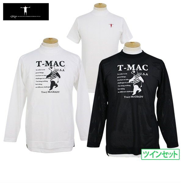 티셔츠 및 하이 넥 셔츠 남자 차 T-MAC 2024 스프링 / 여름 새 골프 착용