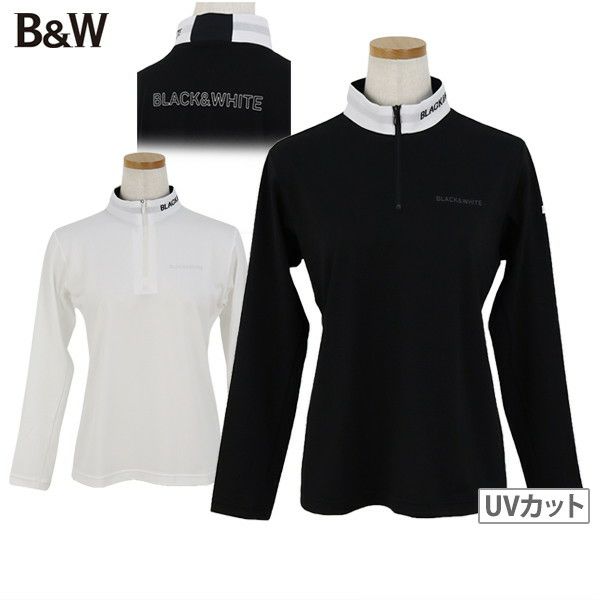 ポロシャツ レディース ブラック＆ホワイト ホワイトライン Black＆White WHITE Line 2024 春夏 新作 ゴルフウェア