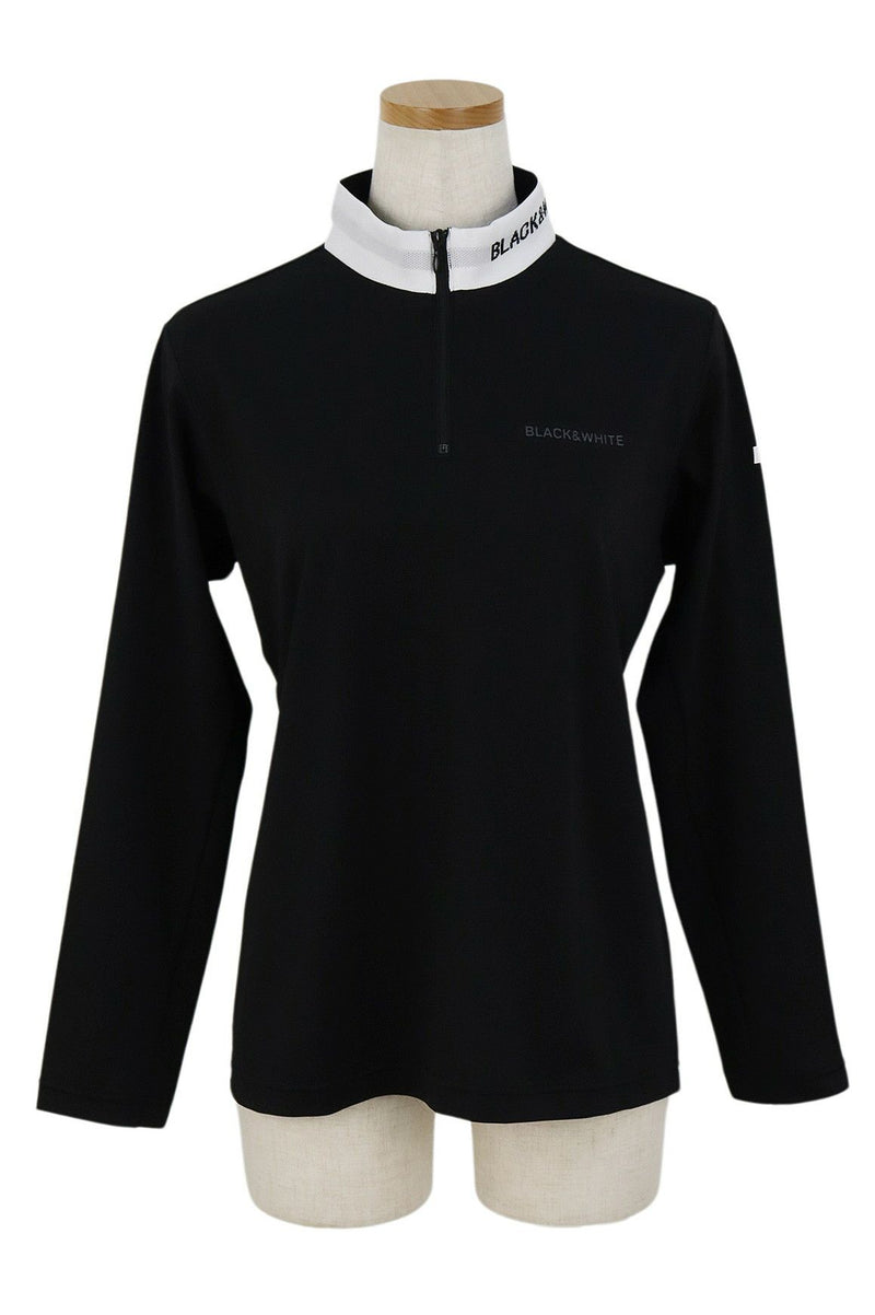 Poro Shirt Ladies Black & White White Line Black & White White LINE 2024 Spring / Summer New Golf Wear