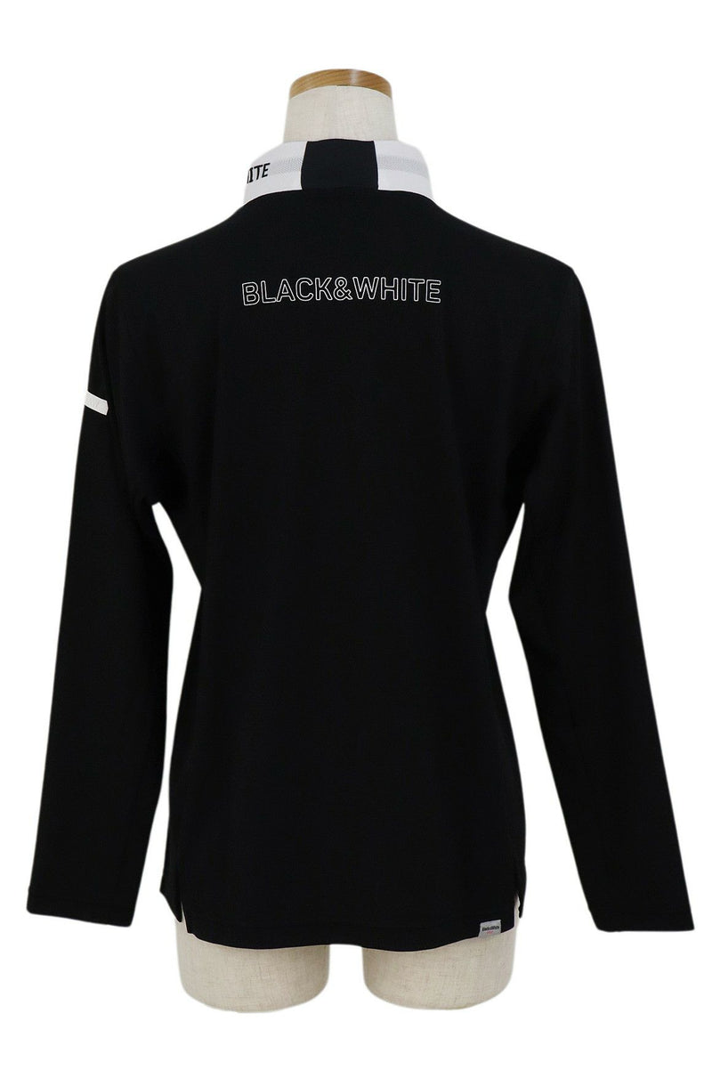 Poro Shirt Ladies Black & White White Line Black & White White LINE 2024 Spring / Summer New Golf Wear