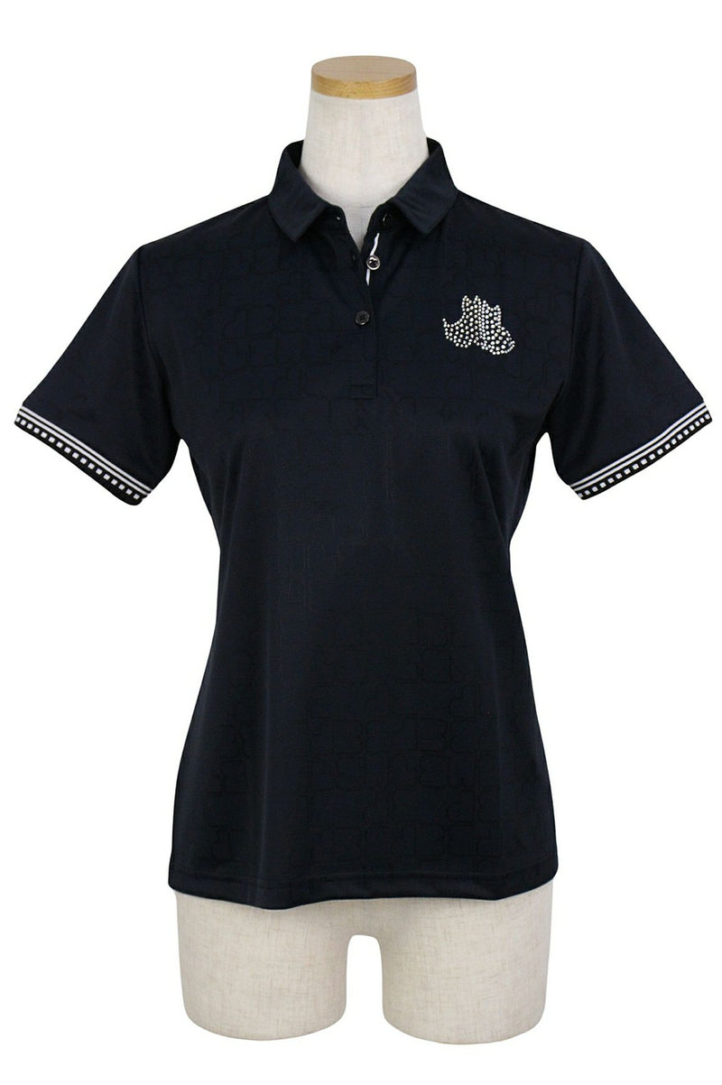 포로 셔츠 숙녀 흑백 흑백 2024 스프링 / 여름 새 골프 착용