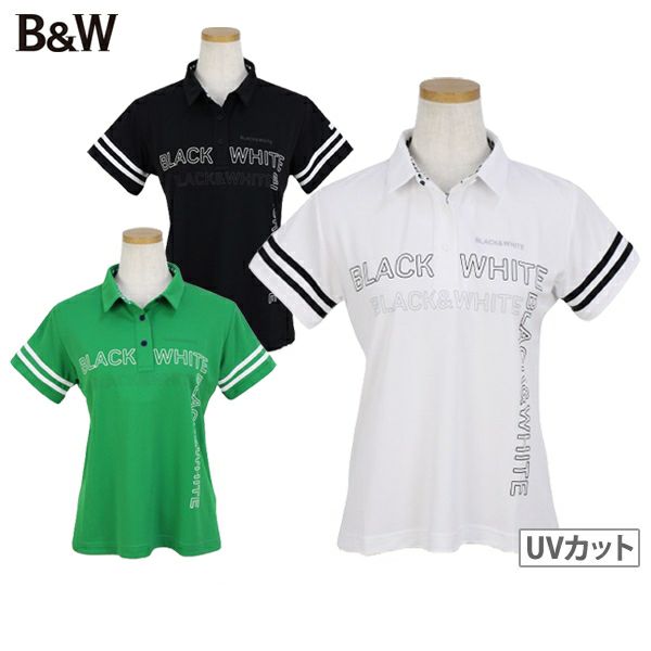 포로 셔츠 여성 흑백 흑백 라인 흑백 흰색 라인 2024 봄 / 여름 새 골프 착용