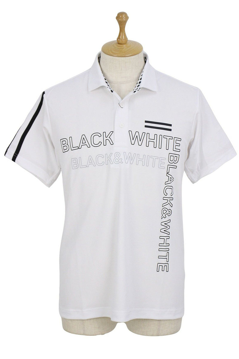 포로 셔츠 남자 흑백 흰색 라인 흑백 라인 2024 스프링 / 여름 새 골프 착용