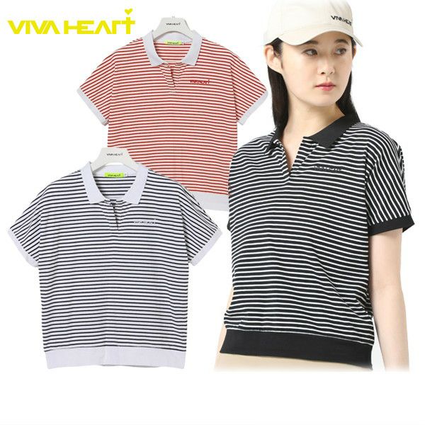 Poro 셔츠 숙녀 Viva Heart Viva Heart 2024 Spring / Summer New Golf Wear