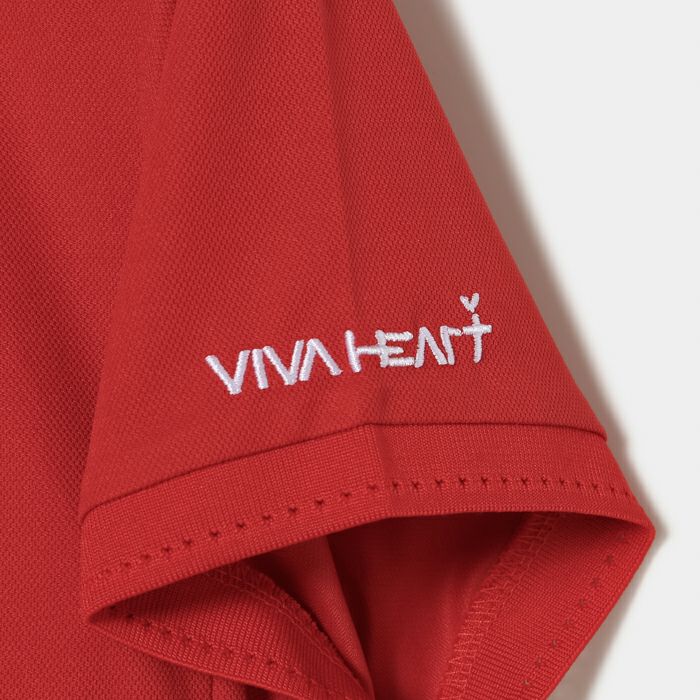 Short -sleeved Poro Shirt Ladies Viva Heart VIVA HEART 2024 Spring / Summer New Golf Wear