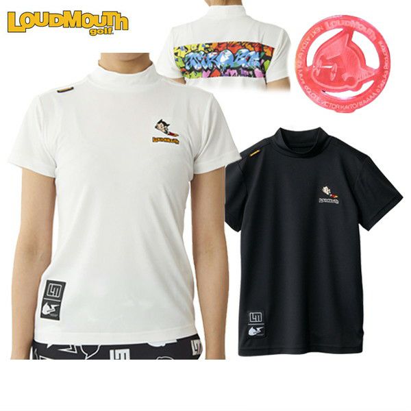 High Neck Shirt Ladies Loud Mouse Golf Loudmous GOLF Japan Genuine Japan Standard 2024 Spring / Summer New Golf Wear