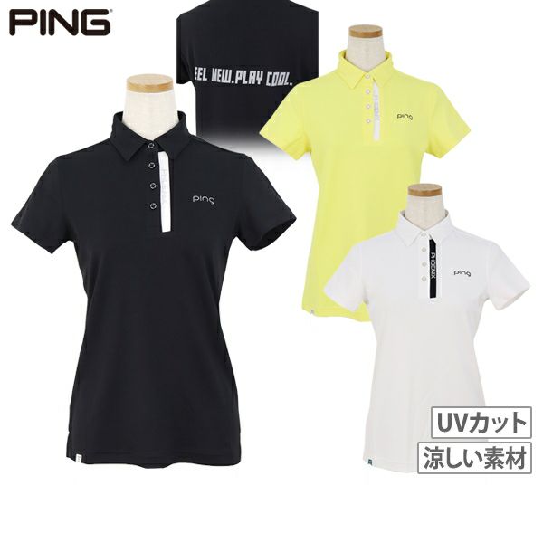ポロシャツ レディース ピン PING 2024 春夏 新作 ゴルフウェア