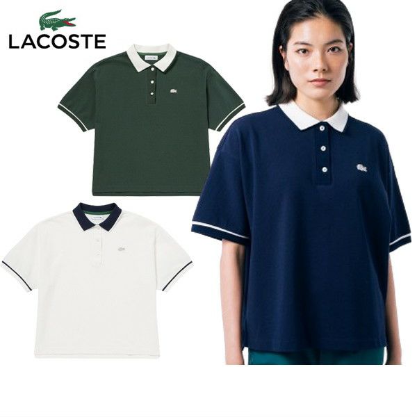 Poro襯衫女士Lacoste Lacoste日本正版2024春季 /夏季新高爾夫服裝