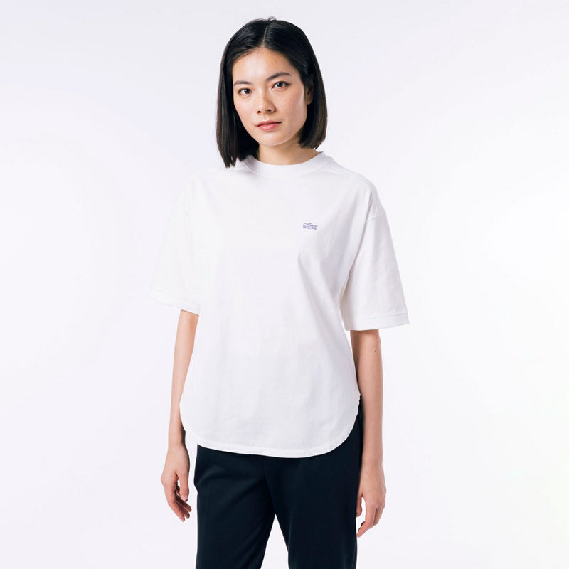 T-襯衫女士Lacoste Lacoste日本真實2024春季 /夏季新的