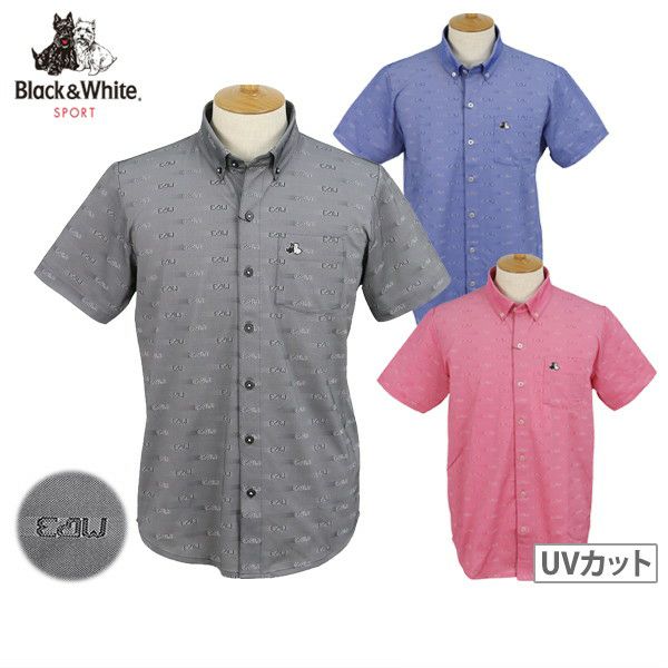 Casual shirt Men's Black & White Black & White 2024 Spring / Summer New Golf Wear