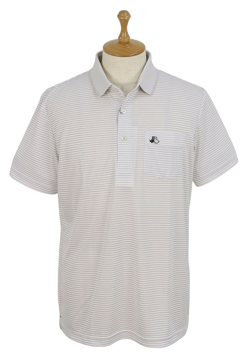 포로 셔츠 남자 흑백 흑백 흑백 2024 스프링 / 여름 새 골프 착용