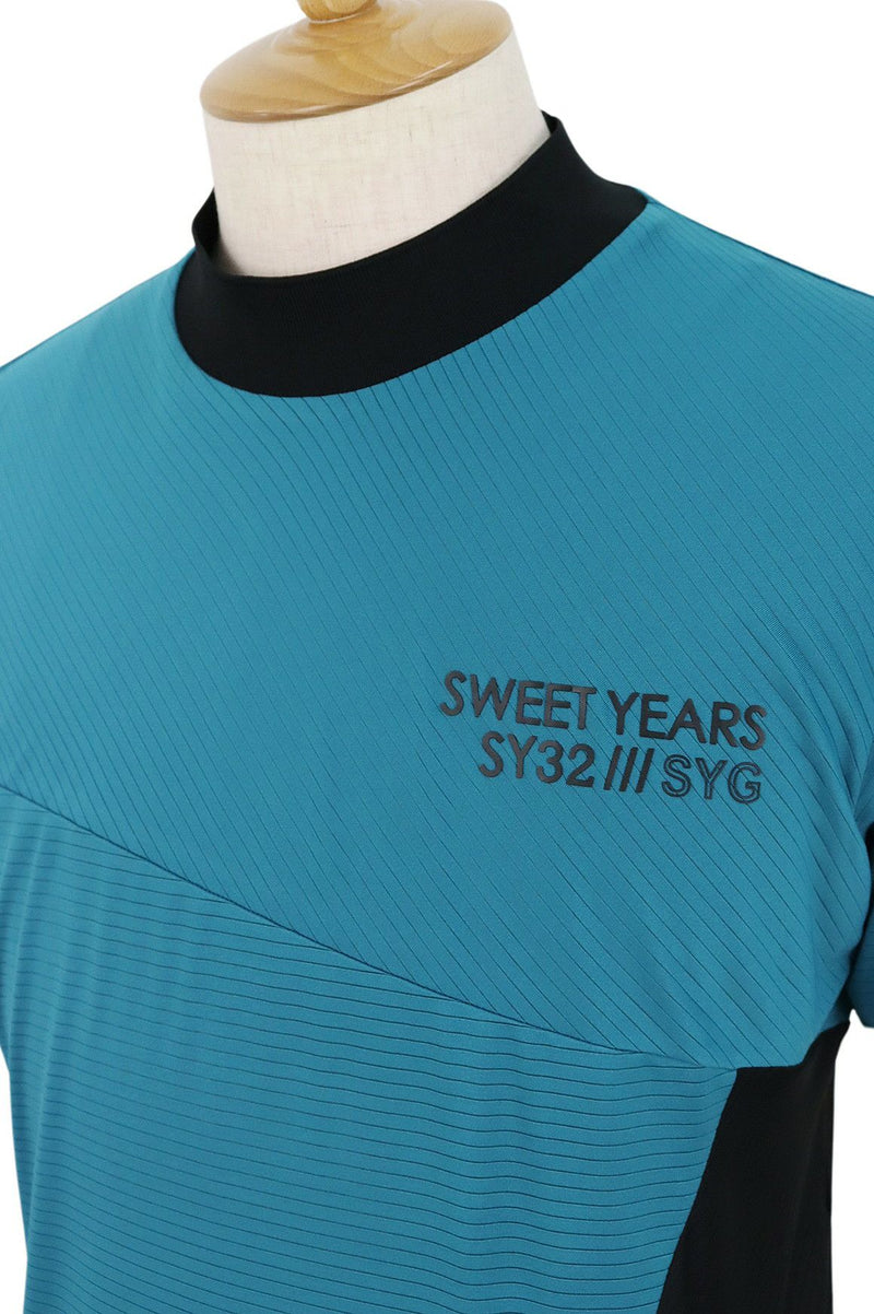 高颈衬衫男士SY32，Sweet Lays高尔夫Eswisarty，Sweet Equity Golf Japan Japan QueNENE 2024春季 /夏季春季 /夏季新高尔夫服装