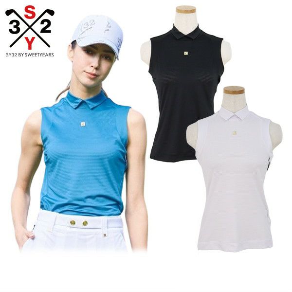 Poro衬衫女士SY​​32 by Sweet Gore Golf Eswisarty by Sweet Eyears高尔夫日本纯种2024春季 /夏季新高尔夫服装