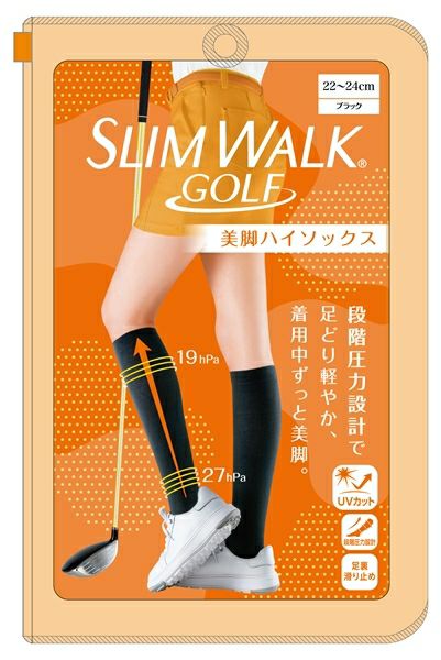 襪子女士Slim Walk高爾夫Slimwalk高爾夫2024春季 /夏季新高爾夫