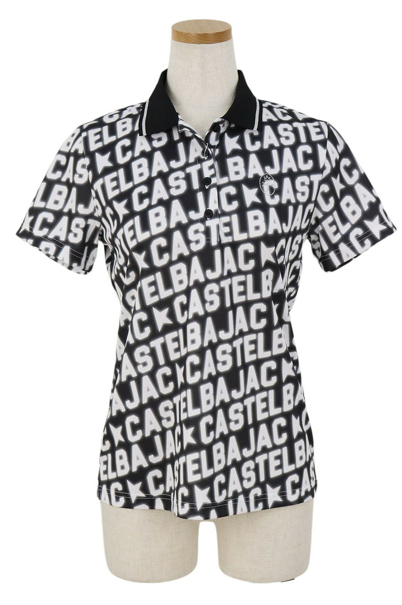 Polo Shirt Ladies Castel Ba Jack Sports Black Line Castelbajac Sport Black LINE 2024 Spring / Summer New Golf wear