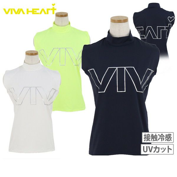 High Neck Shirt Ladies Viva Heart VIVA HEART 2024 Spring / Summer New Golf wear