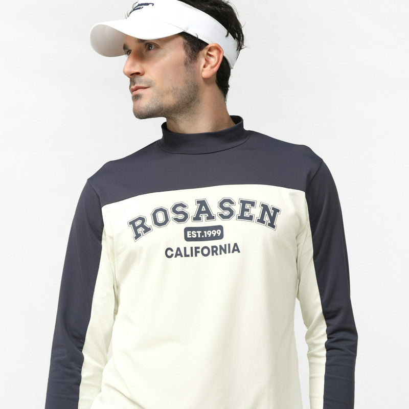 High Neck Shirt Men's Losen Eirine ROSASEN ALINE 2024 Spring / Summer New Golf wear